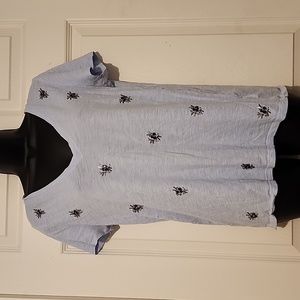 A New Day V-neck Rhinestone T-shirt